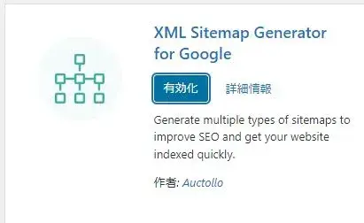 XML Sitemap Generator for Google のキャプチャ画像